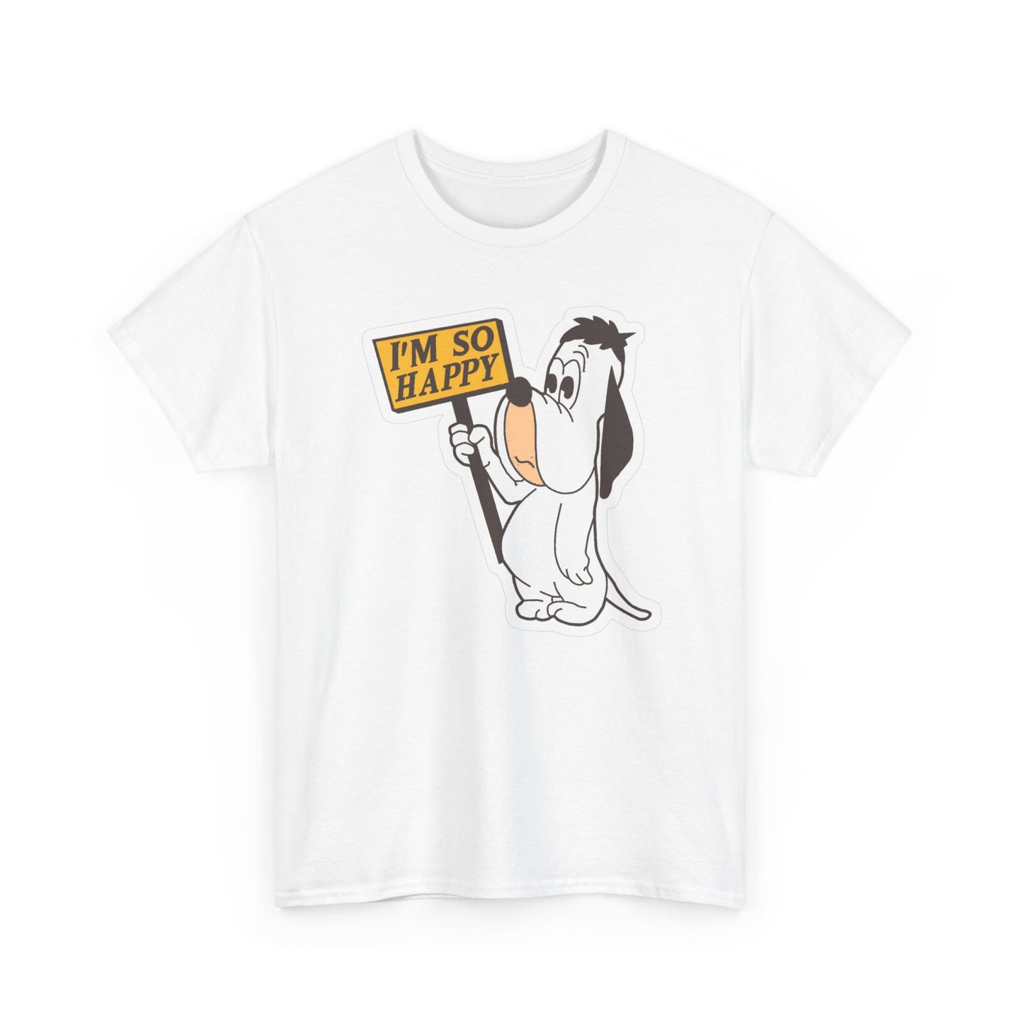 I'm So Happy Graphic T Shirt Funny Dogs Unisex Heavy Cotton Tee