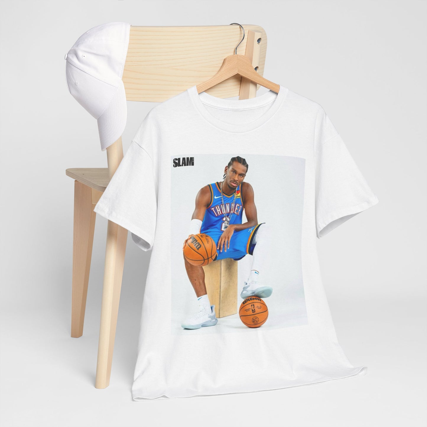 Shai Gilgeous Alexander Graphic T Shirt OKC Basketball Slam Unisex Heavy Cotton