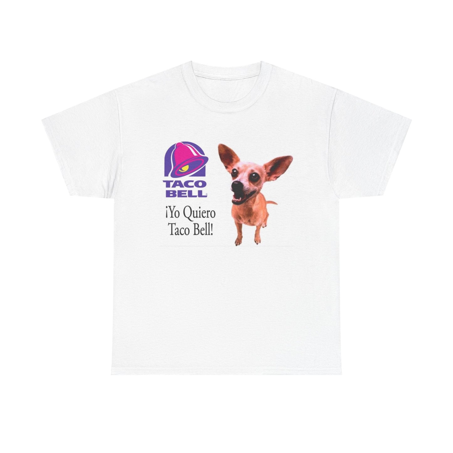 Taco Bell Shirt Funny Retro Logo Mexican Dog 90s Nostalgia Unisex Heavy Cotton