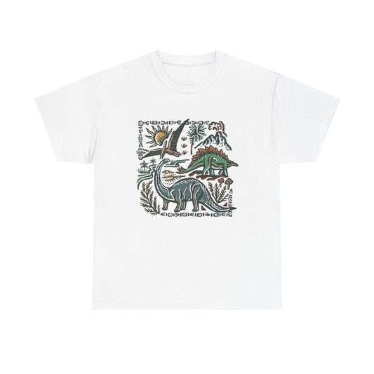 Retro Dinosaur Graphic T Shirt NEW ADULT Heavy Cotton Tee