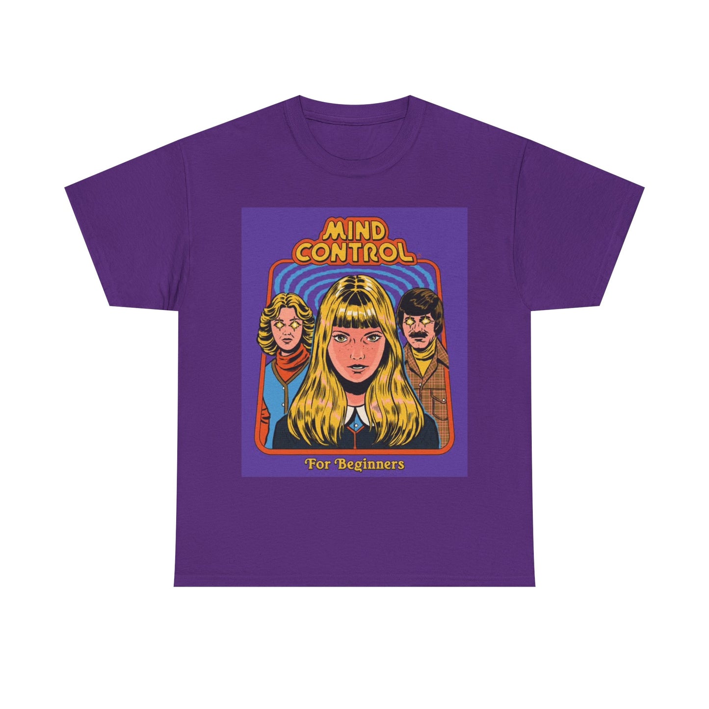 MInd Control Tshirt Funny 80s Art graphic Retro Unisex Heavy Cotton Tee