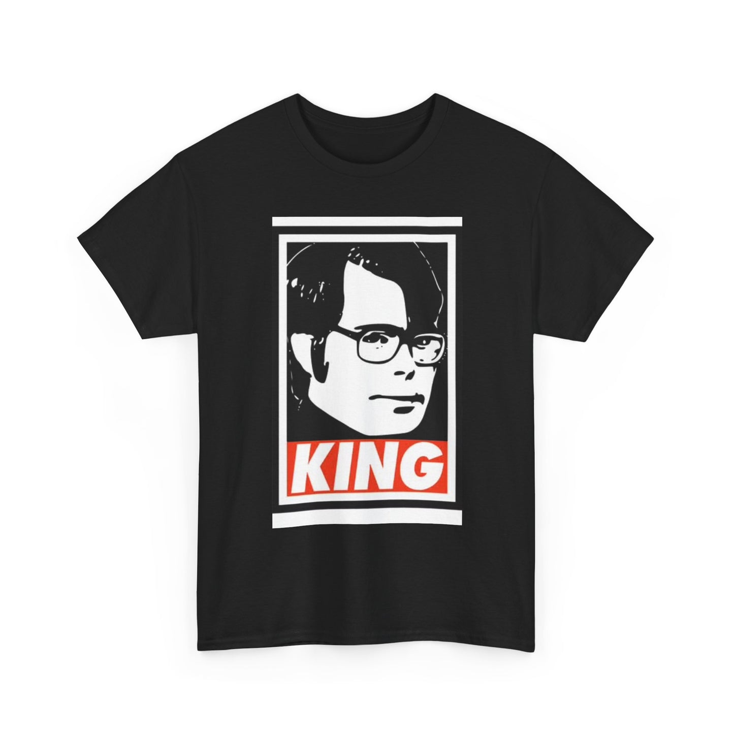 Stephen King Shirt Retro Poster Horror Funny Gift Scary Unisex Heavy Cotton Tee