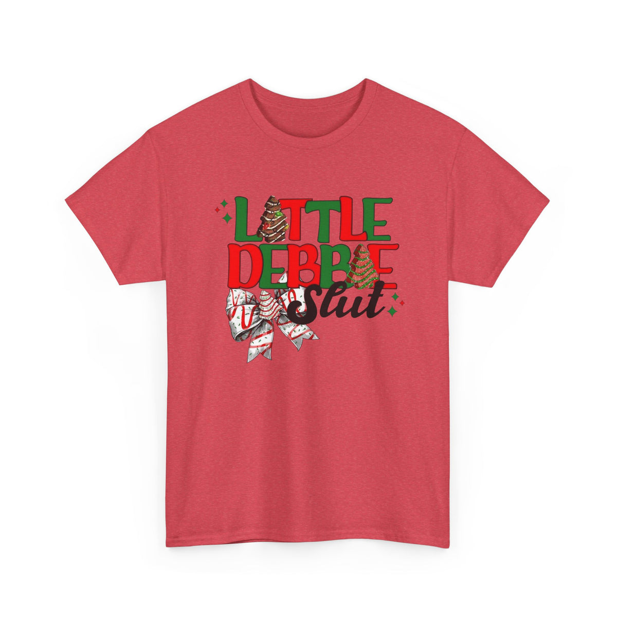Little Debbie Slut Funny Christmas Graphic T Shirt Unisex NEW Heavy Cotton Tee