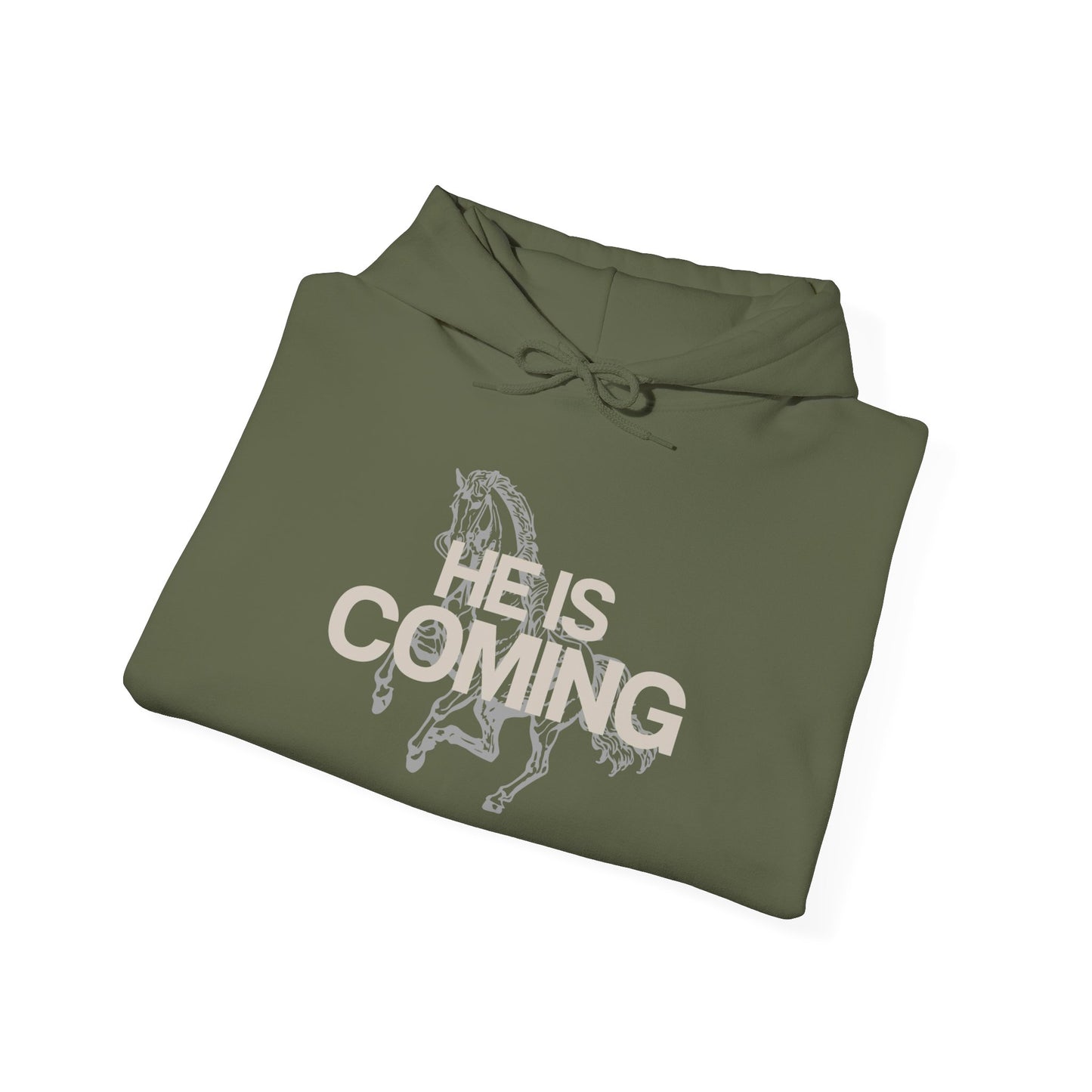 He Is Coming Jesus Graphic Hoodie Unisex Heavy Blend™ Hooded Sweatshirt