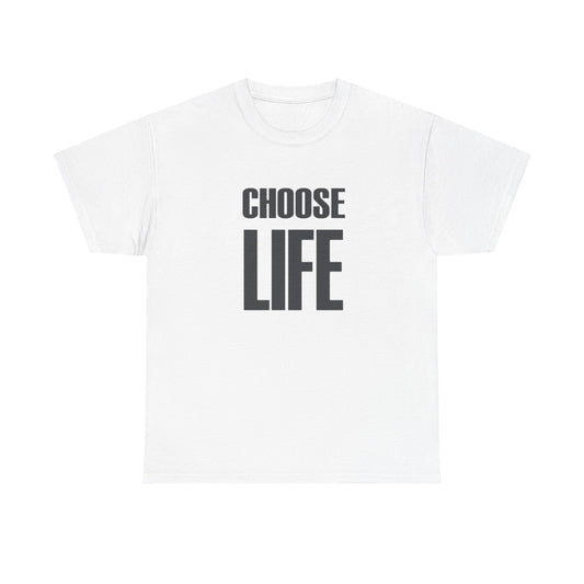 Choose Life Graphic T Shirt NEW Adult Cotton