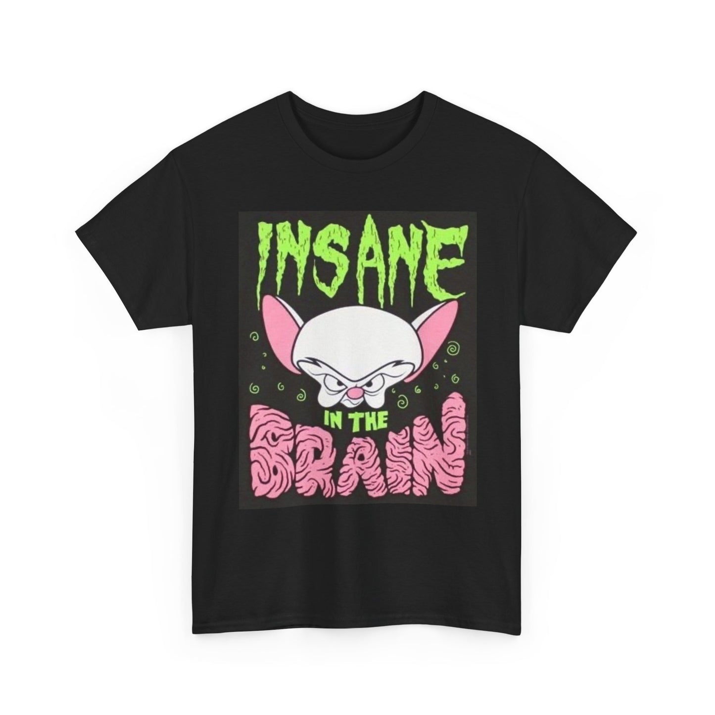 Insane In The Brain Pinky Graphic T Shirt 90s Vintage Unisex Heavy Cotton Tee
