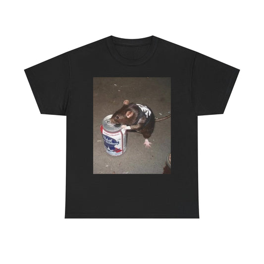 Funny Pabst Blue Ribbon Graphic T Shirt Unisex Heavy Cotton Tee BRAND NEW