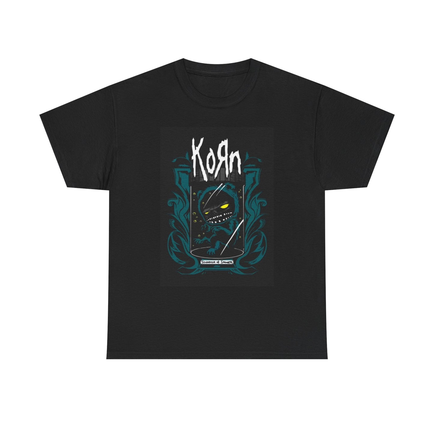 Korn Graphic T Shirt Vintage Rock Band Retro 90s Unisex Heavy Cotton Tee