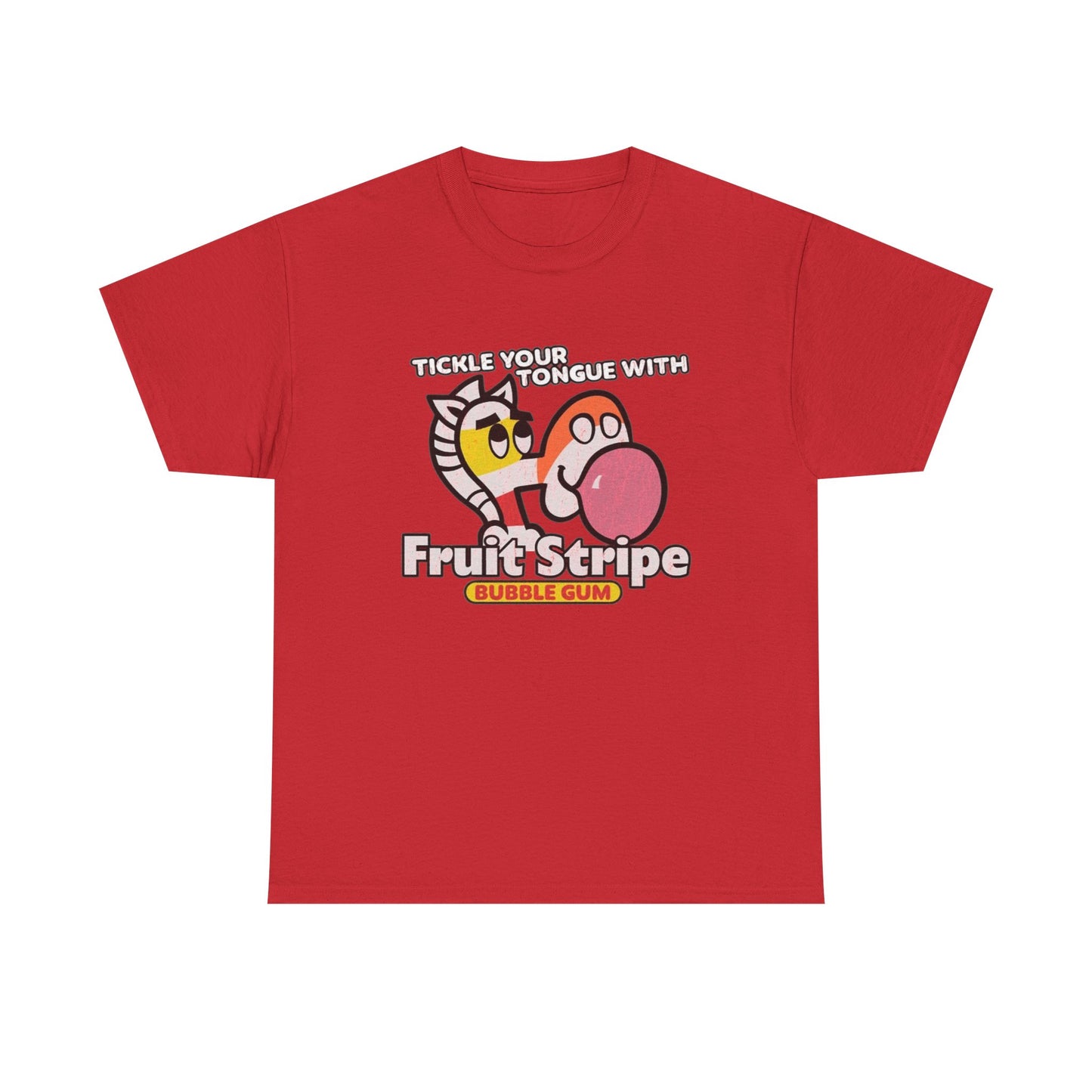 Fruit Stripe Graphic T Shirt Vintage 90s Nostalgia Unisex Heavy Cotton Tee