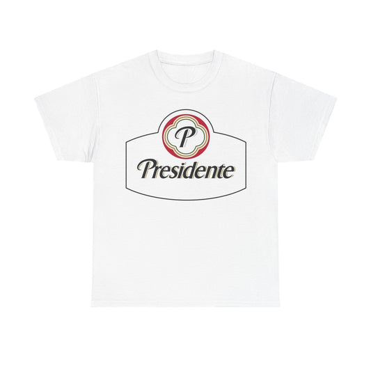 Presidente Beer Shirt Dominican Republic Graphic Logo Unisex Heavy Cotton Tee