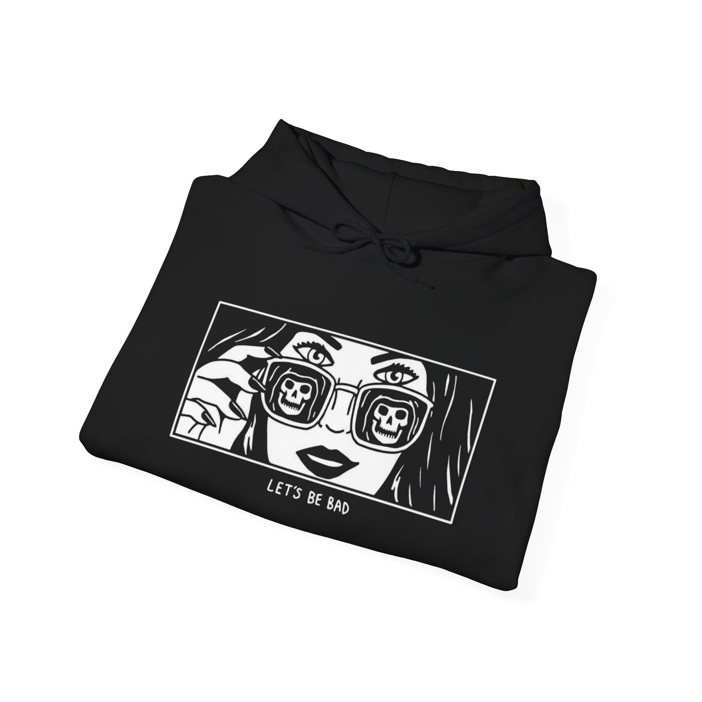 Let's Be Bad Funny Graphic Hoodie Unisex Heavy Blend™ Hooded Sweatshirt
