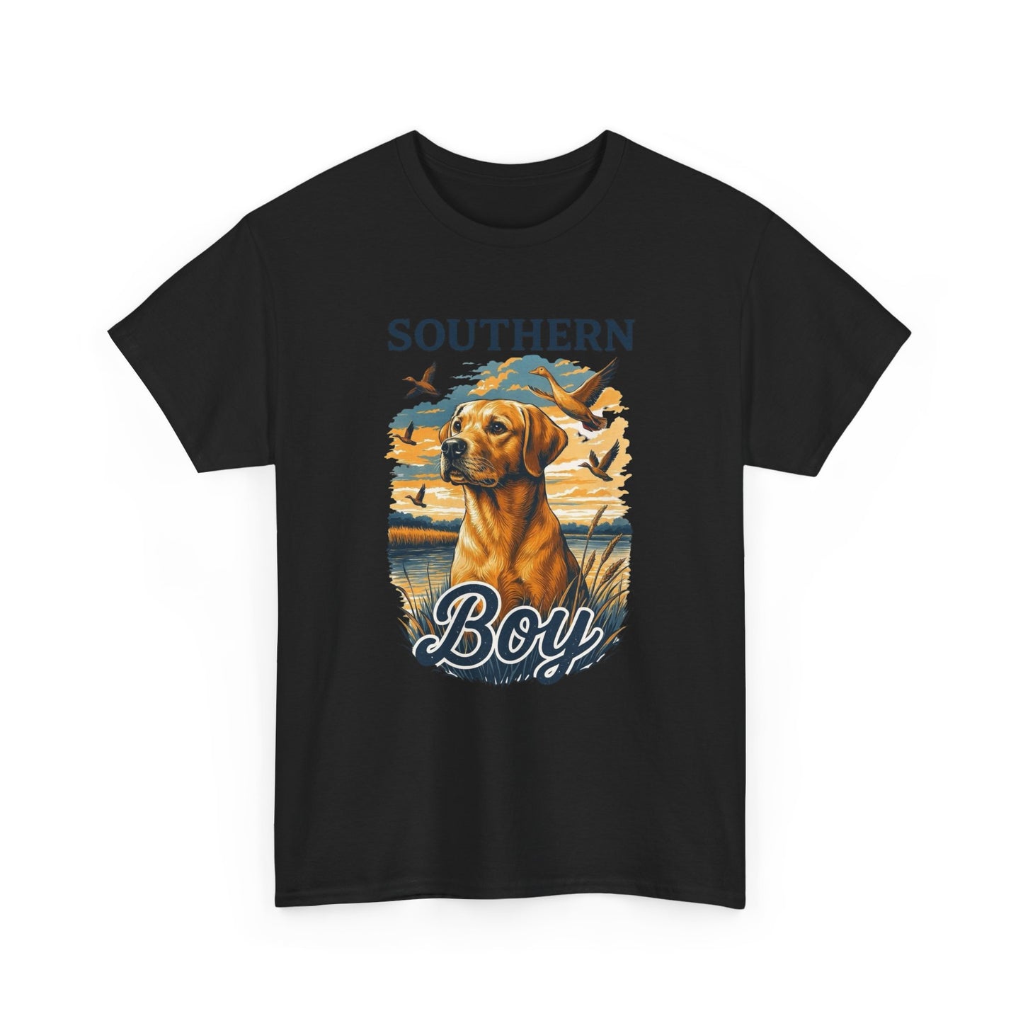 Southern Boy Hunting Graphic T Shirt Unisex Heavy Cotton Tee