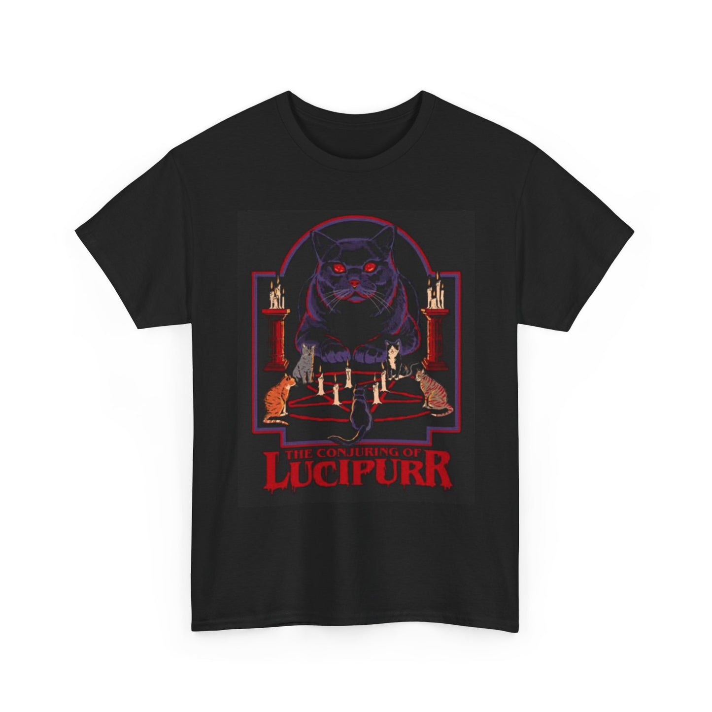 Conjuring Of Lucifer Cat Graphic T Shirt Hilarious Kitten Jokes Unisex