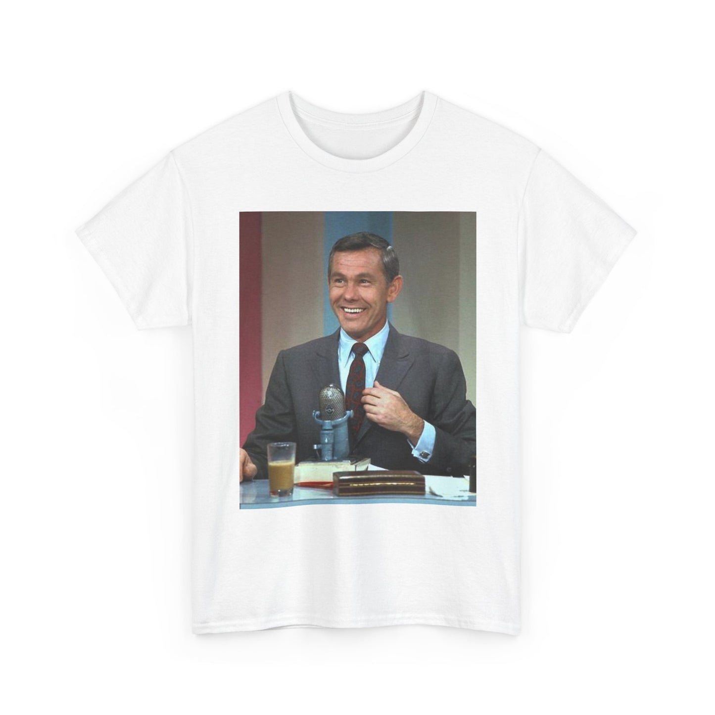 Johnny Carson T Shirt Vintage Late Night Graphic Retro Unisex Heavy Cotton Tee 2
