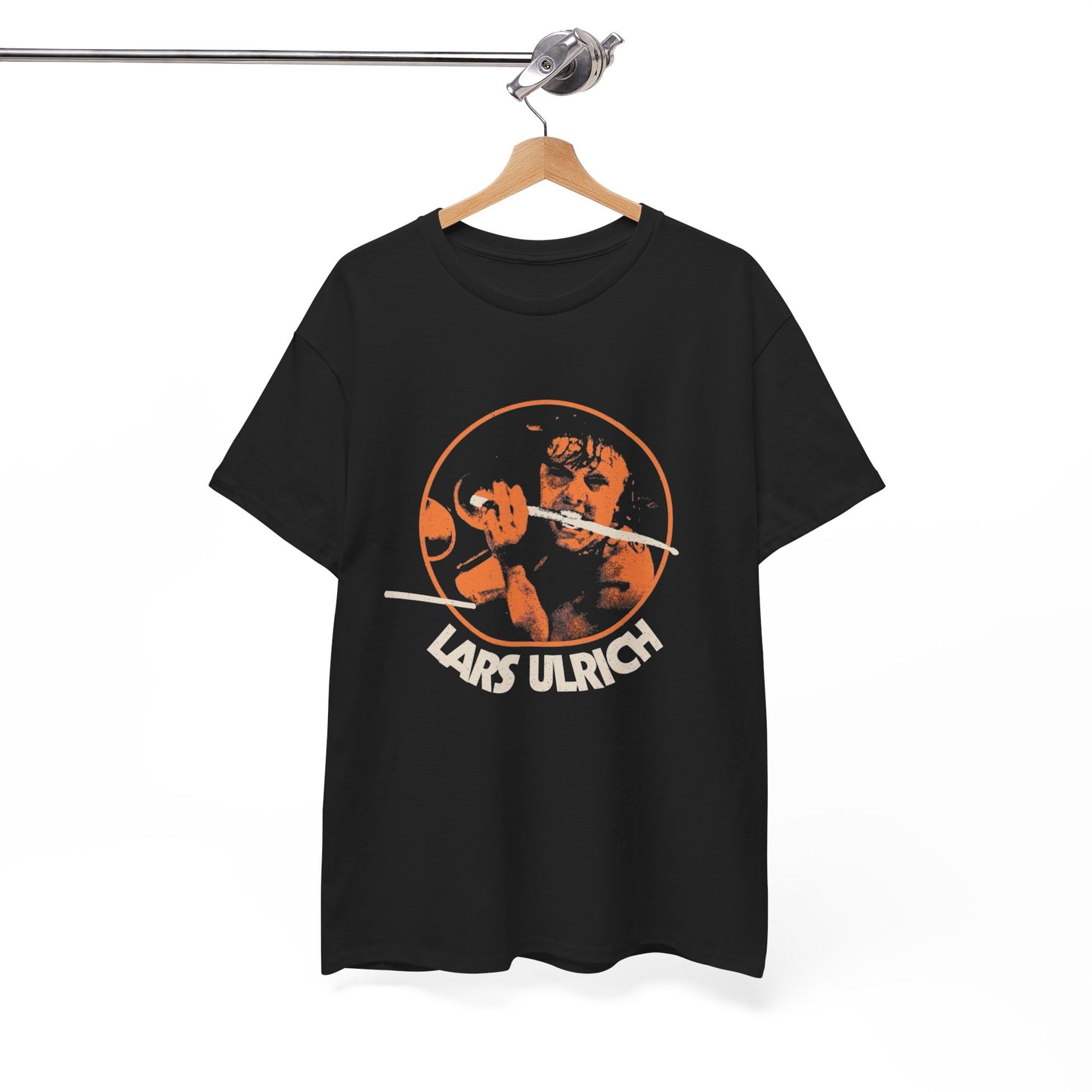 Lars Ulrich Vintage Drums Graphic T Shirt NEW ADULT Unisex Heavy Cotton Tee