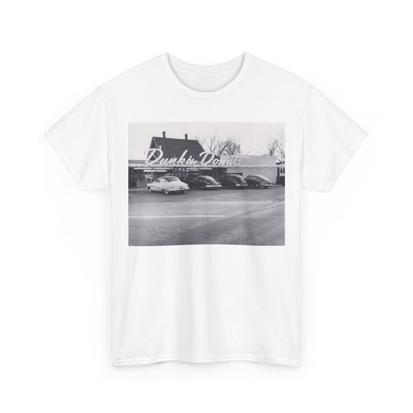 Dunkin’ Donuts T-shirt vintage art photo Boston classic Unisex Heavy Cotton Tee