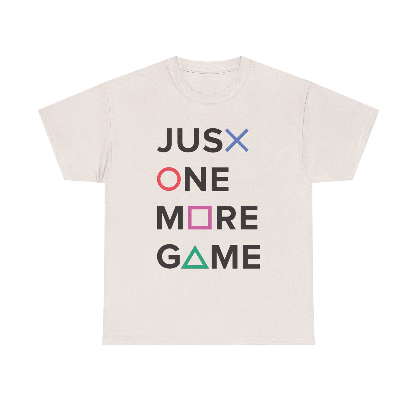 Just One More Game Retro Gaming Graphic T Shirt NEW GIFT Unisex Heavy Cotton Tee