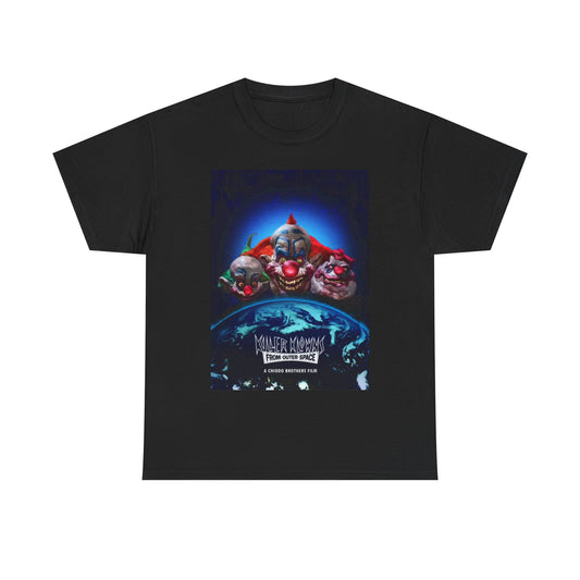 Killer Clowns from outer space Tshirt Retro Movie Poster Unisex Heavy Cotton Tee