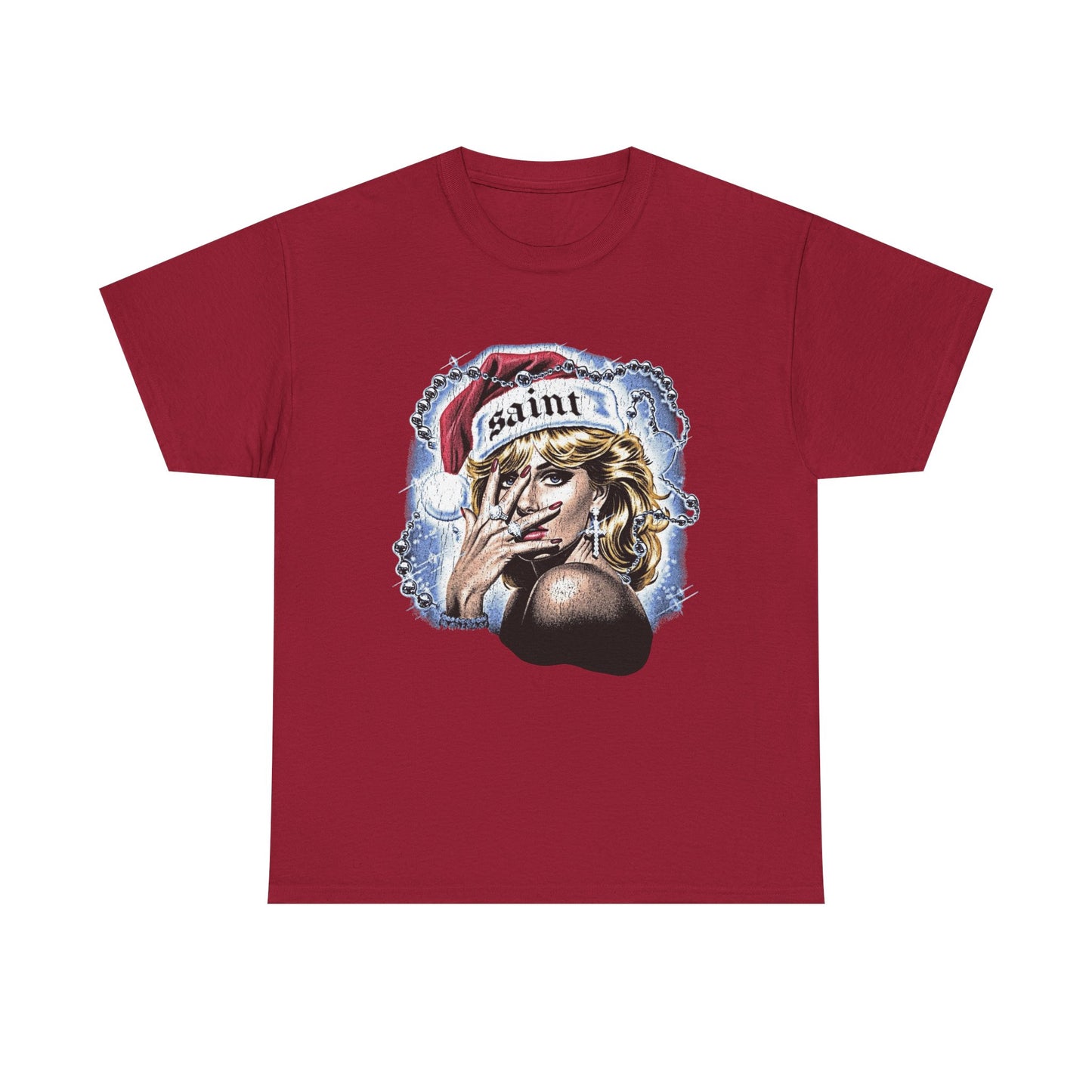 Saint Christmas Vintage Graphic T Shirt NEW Adult Tee