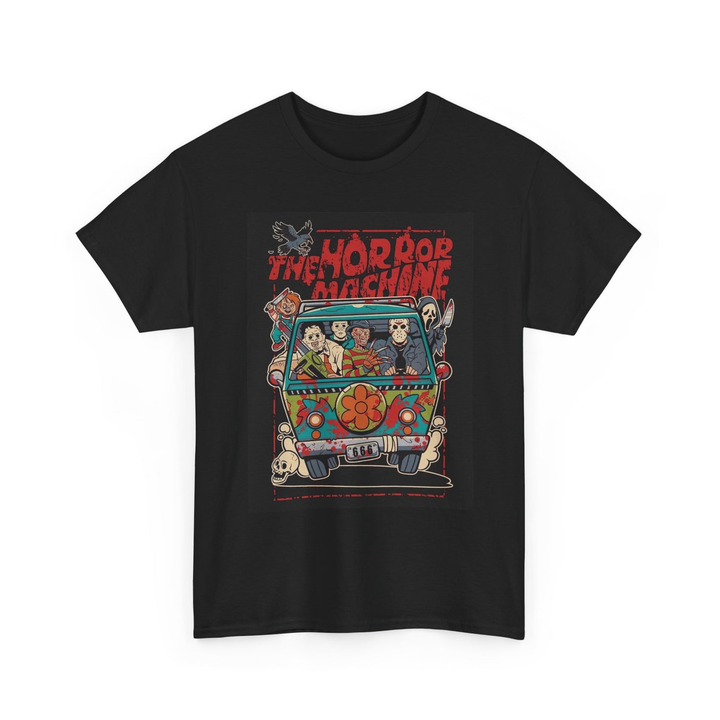 The Horror Machine Graphic T Shirt Scooby Doo Funny Unisex Heavy Cotton Tee