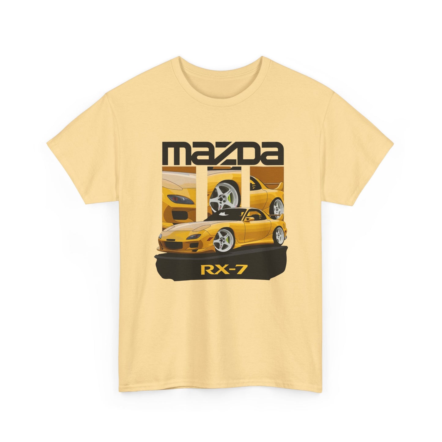 Mazda Rx7 Graphic T Shirt Unisex Heavy Cotton Tee Gift Vintage