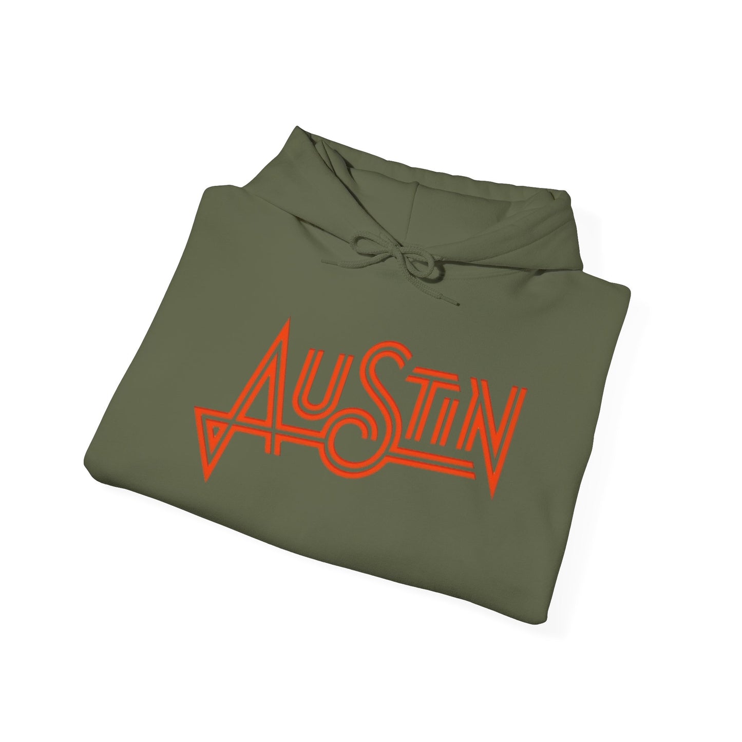 Austin Texas Retro Graphic Hoodie Unisex Heavy Blend™ Hooded Sweatshirt