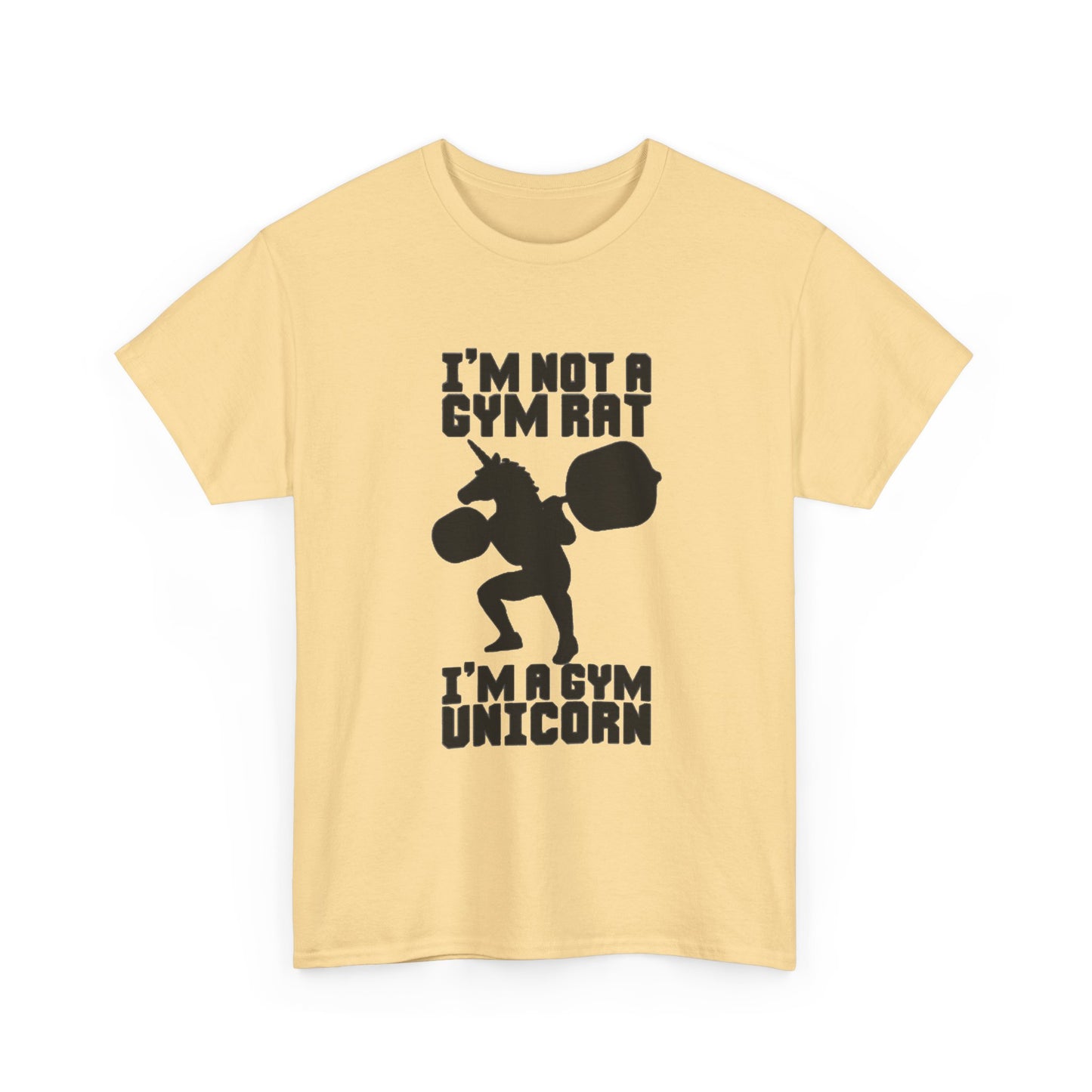 Gym Rat Shirt Funny Lifting Gear Workout Training Comedy Unisex Heavy Cotton Tee