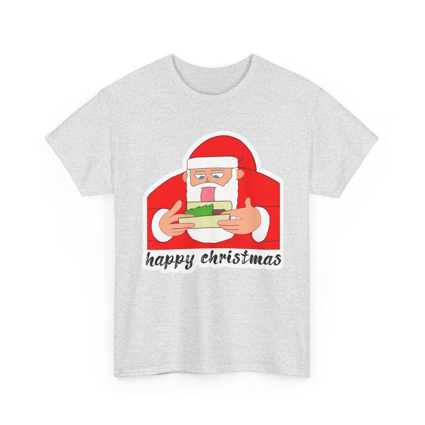 Happy Christmas Weed Funny Graphic T Shirt NEW ADULT TEE Cotton