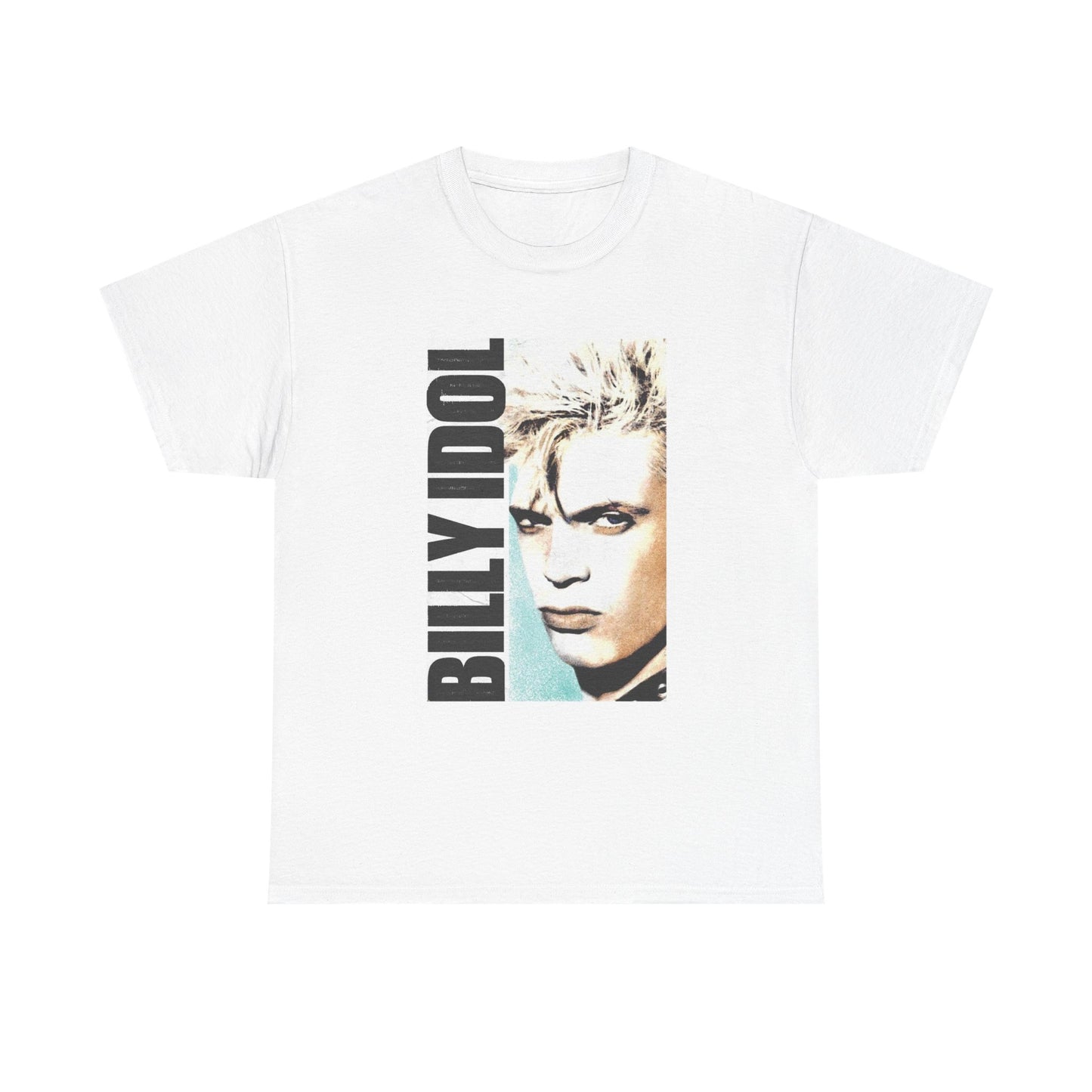 Billy Idol Tshirt Retro Rock Star New!! Unisex Heavy Cotton Tee