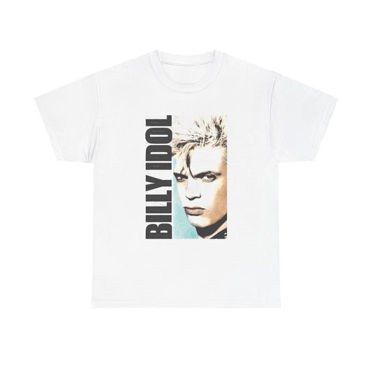 Billy Idol Tshirt Retro Rock Star New!! Unisex Heavy Cotton Tee