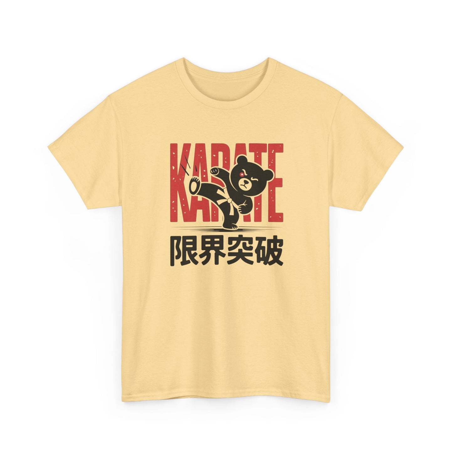 Teddy Bear Karate Graphic T-Shirt Comfy Cotton Tee Brand NEW
