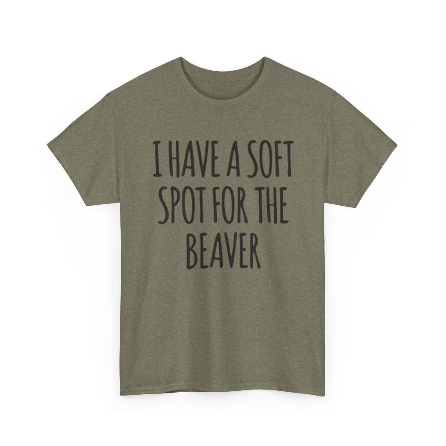Soft Spot For The Beaver T Shirt Funny Sex Graphic Jokes Unisex Heavy Cotton Tee