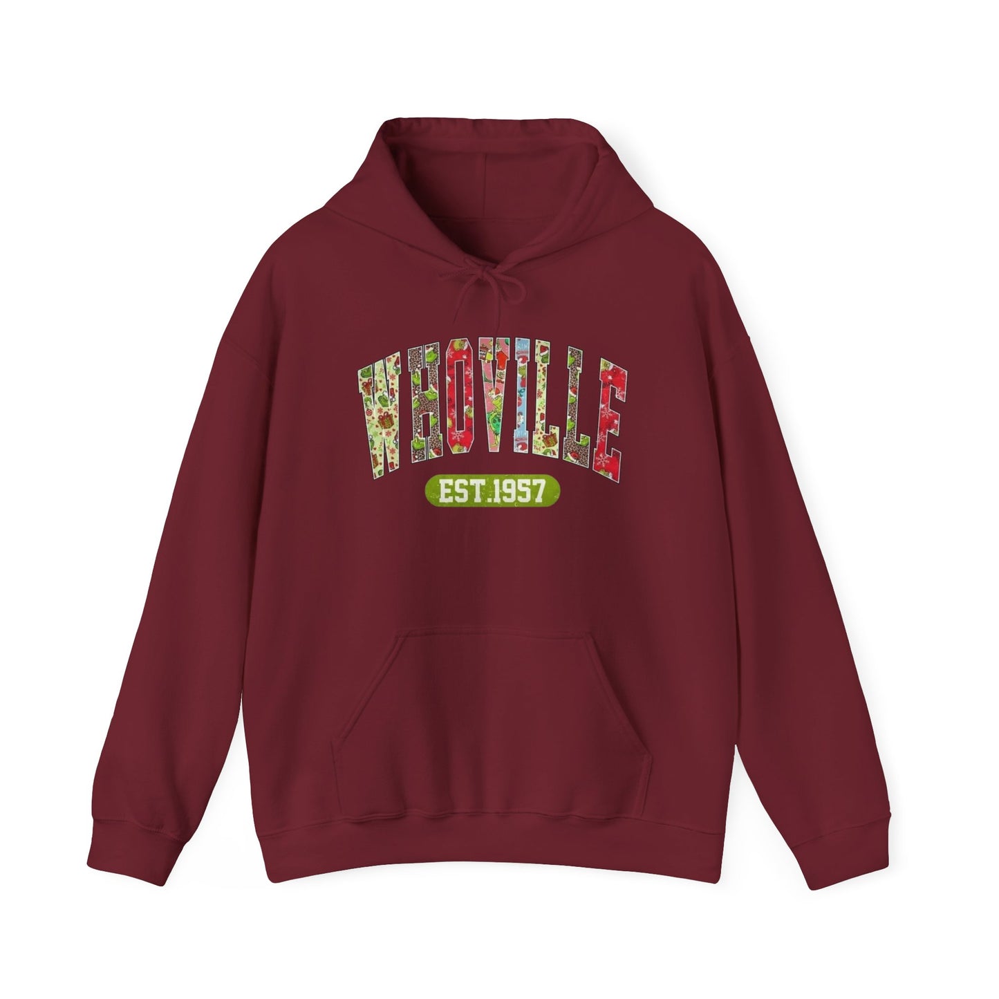 Whoville The Grinch Christmas Graphic Hoodie Heavy Blend™ Hooded Sweatshirt