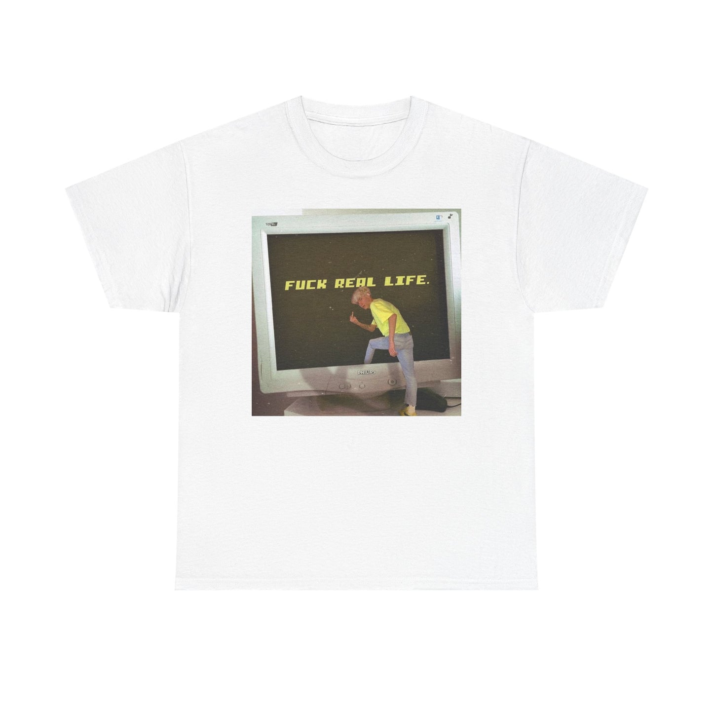 F Life Funny Jokes Graphic T Shirt Unisex Heavy Cotton Tee Gift New