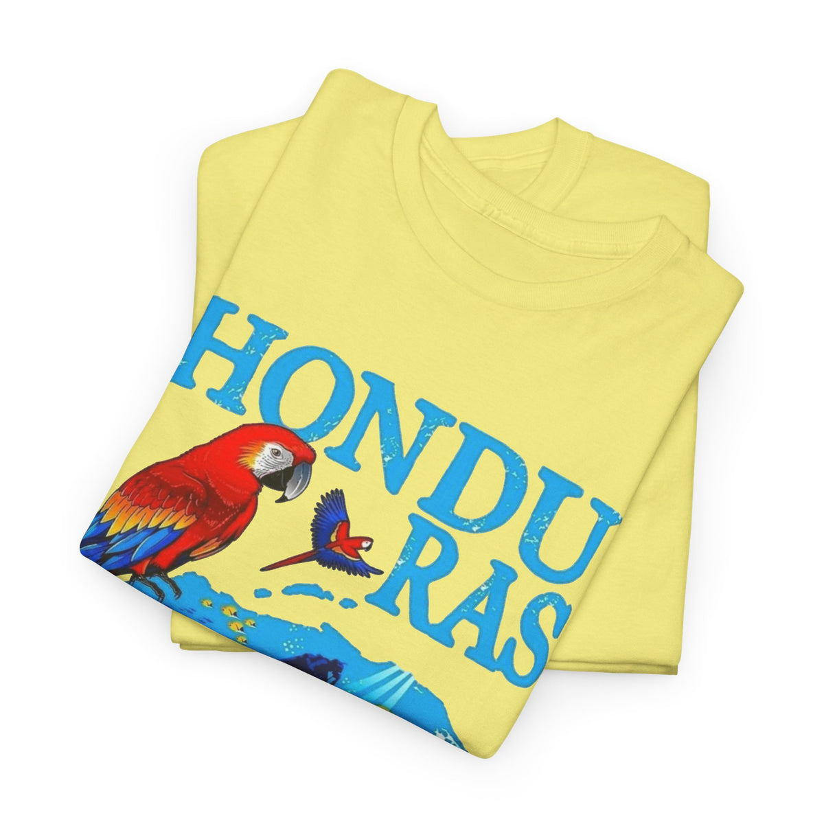 Honduras Graphic T Shirt Men's Retro Tropical Birds Heavy Cotton Tee