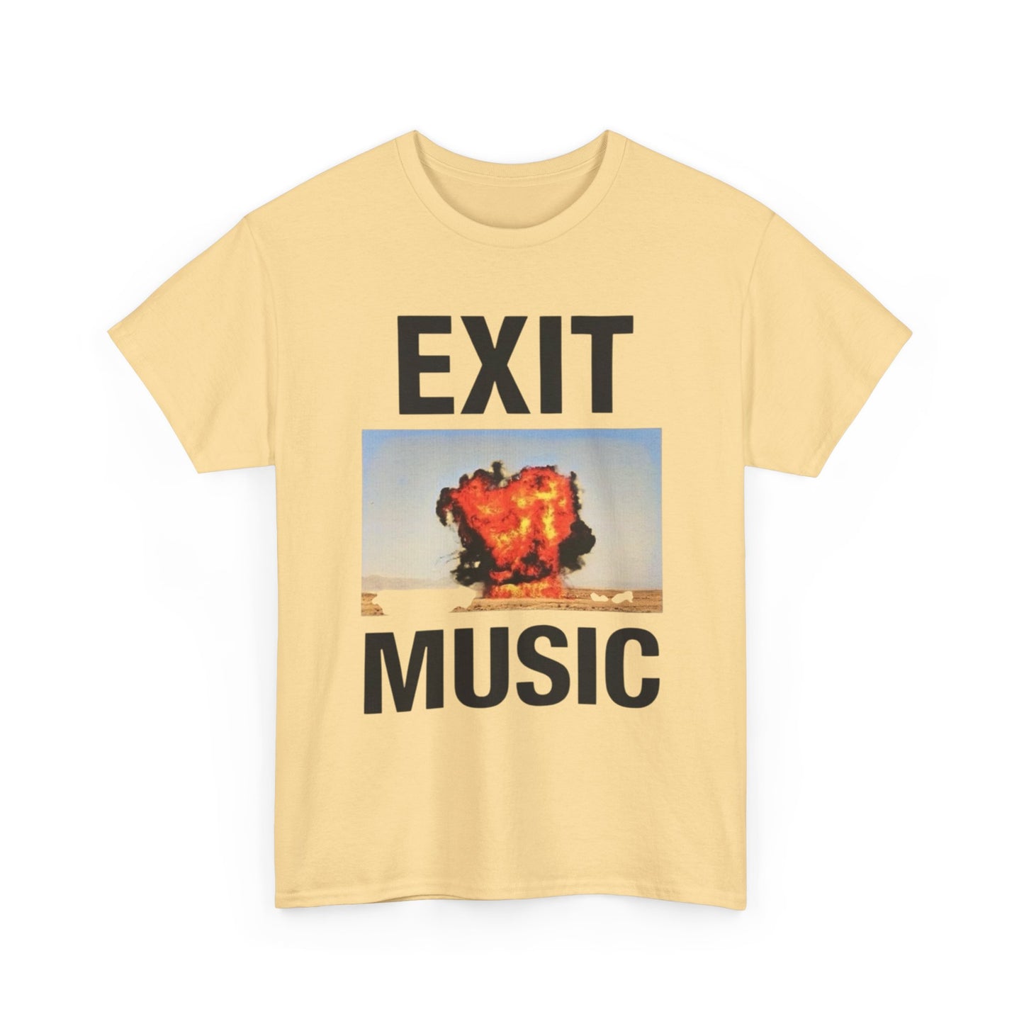 Exit Music Graphic T Shirt Unisex Heavy Cotton Tee Gift New