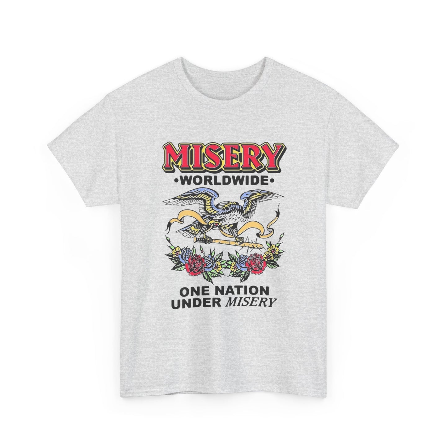 Misery Worldwide Graphic T Shirt Unisex Heavy Cotton Tee