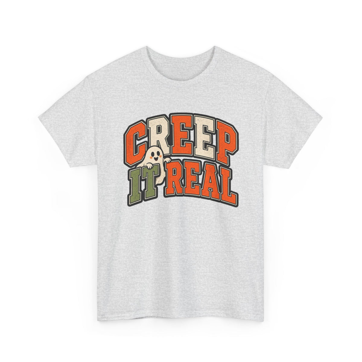 Creep It Real Ghost Graphic T-Shirt Men's Graphic Tee