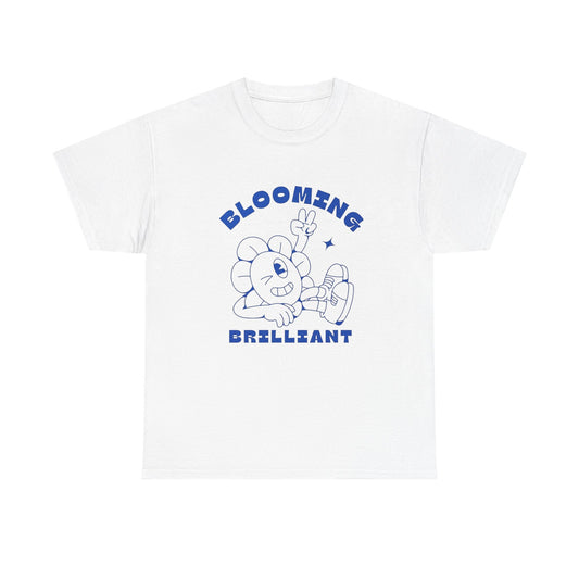 Blooming Brilliant Flowers Graphic T Shirt Unisex Heavy Cotton Tee