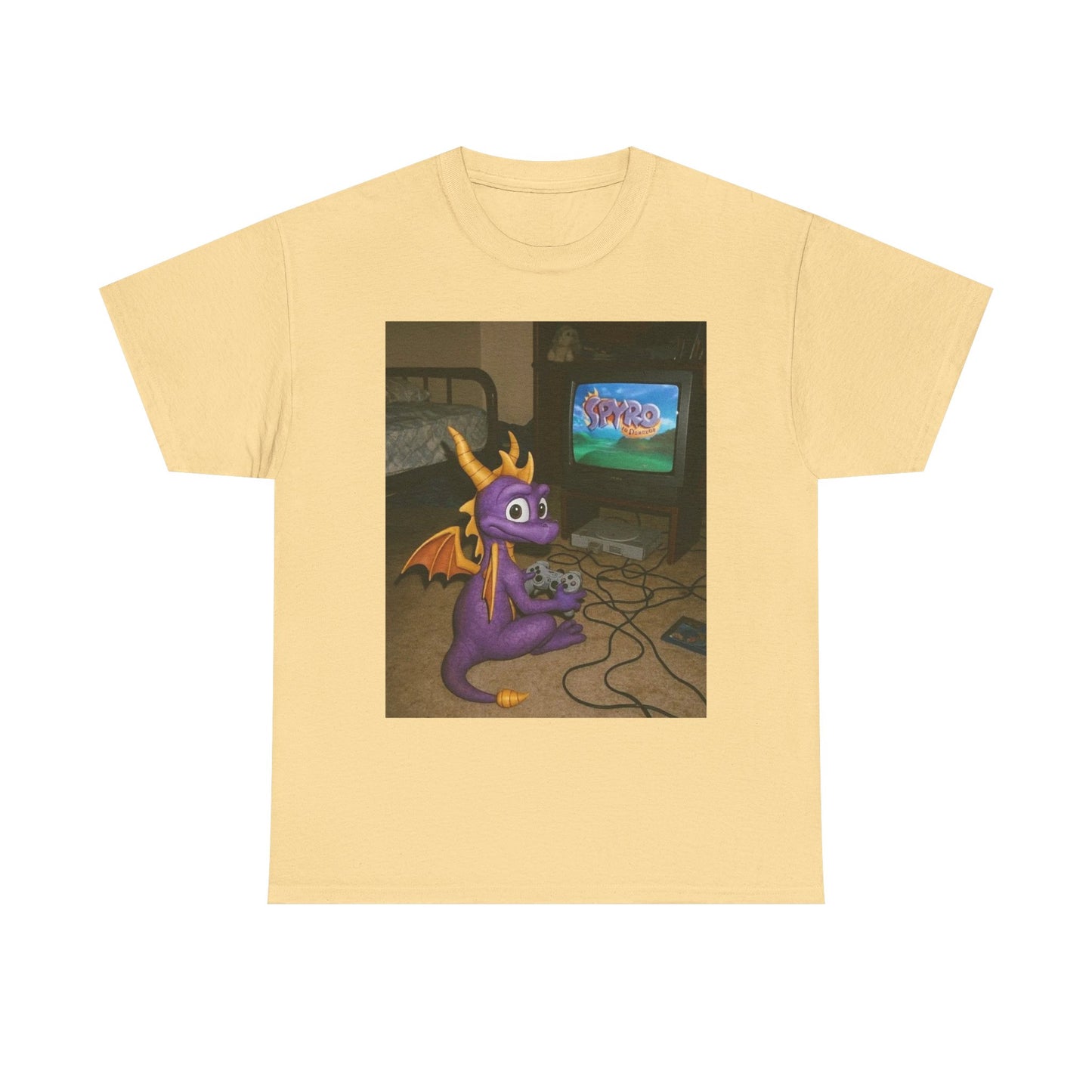 Spyro Graphic T Shirt Vintage Funny Gaming Unisex Heavy Cotton Tee