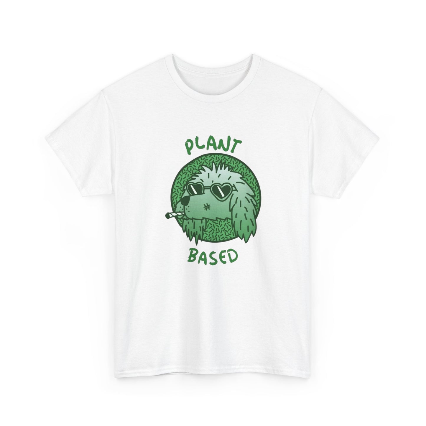 Plant Based Marijuana Funny T-Shirt NEW Gift Unisex Heavy Cotton Tee