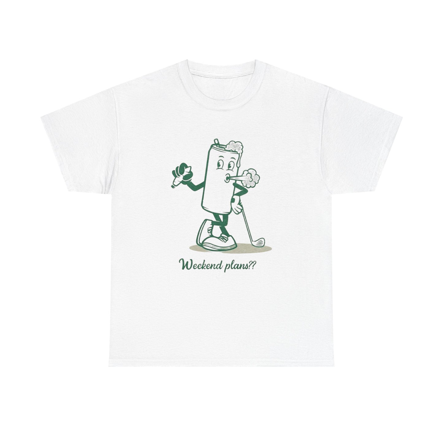 Weekend Plans Beers Weed And Golf Graphic T Shirt NEW Adult Unisex Heavy Cotton