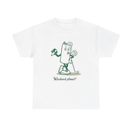 Weekend Plans Beers Weed And Golf Graphic T Shirt NEW Adult Unisex Heavy Cotton