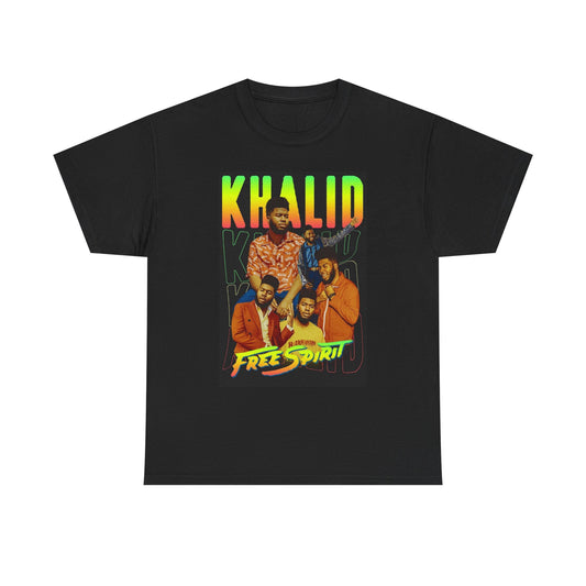 Khalid Graphic T Shirt Hip Hop Street Wear Apparel Unisex Heavy Cotton Tee