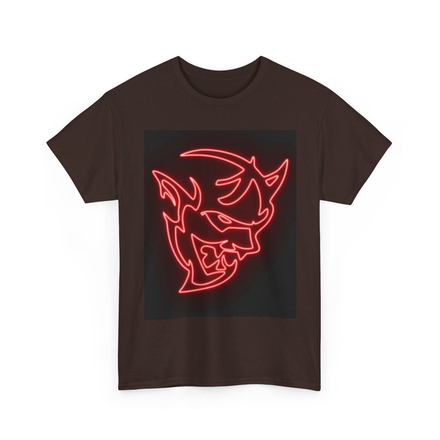 Dodge Demon Tshirt Hellcat Charger Logo Challenger Mopar Unisex Heavy Cotton Tee