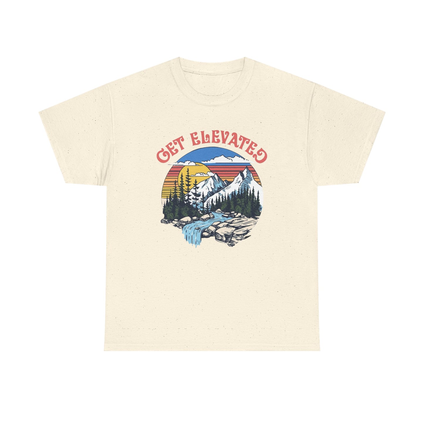 Get Elevated Outdoors Graphic T Shirt Unisex Heavy Cotton Tee