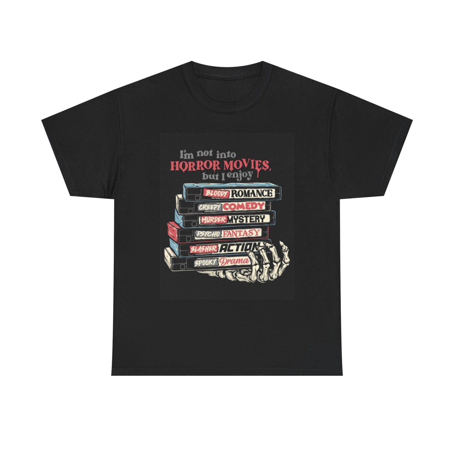 Movie Lover Graphic T Shirt Funny Horror Comedy Action Unisex Heavy Cotton Tee