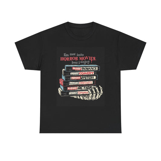 Movie Lover Graphic T Shirt Funny Horror Comedy Action Unisex Heavy Cotton Tee