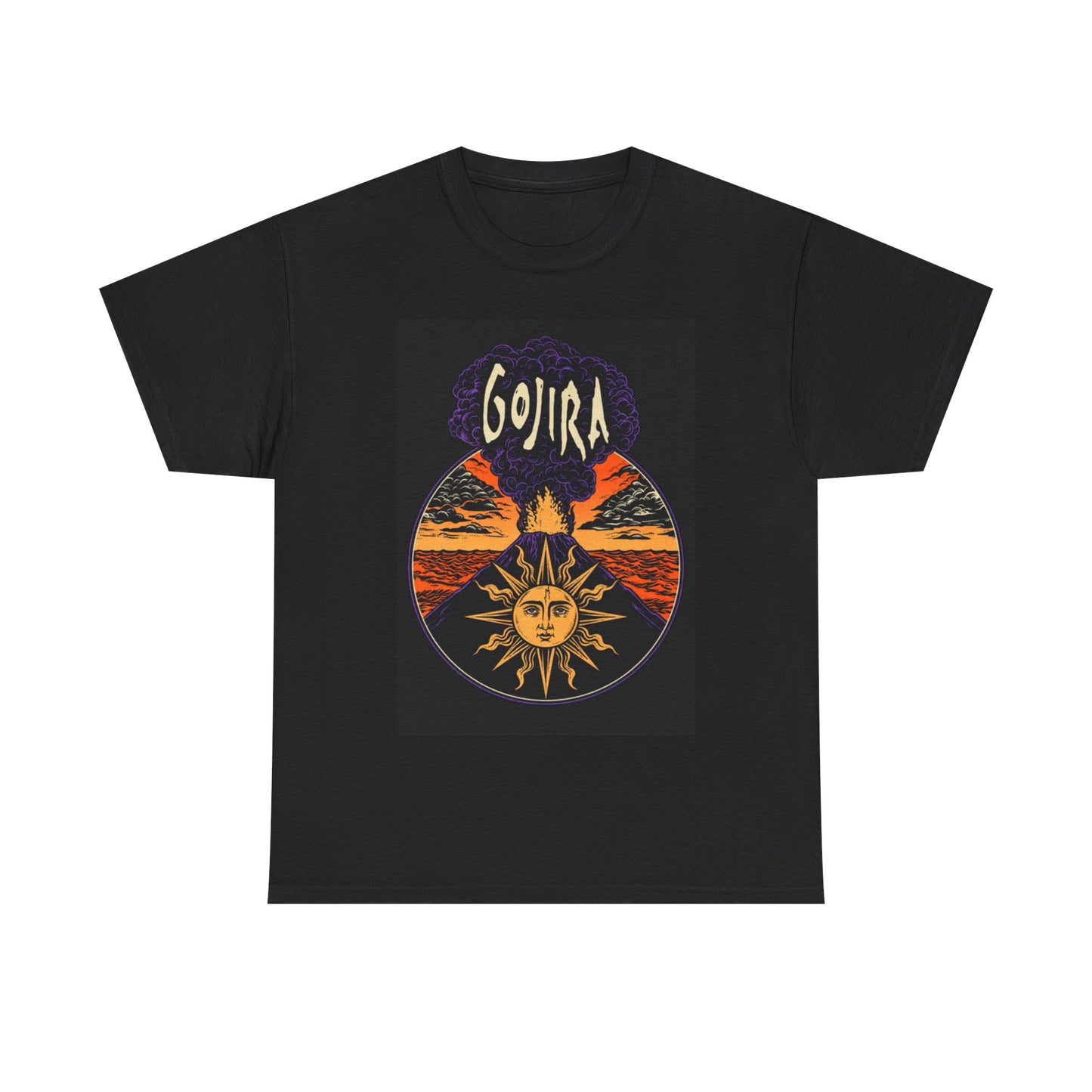 Gojira Tshirt Rock Band Vintage Merch Sun Unisex Heavy Cotton Tee