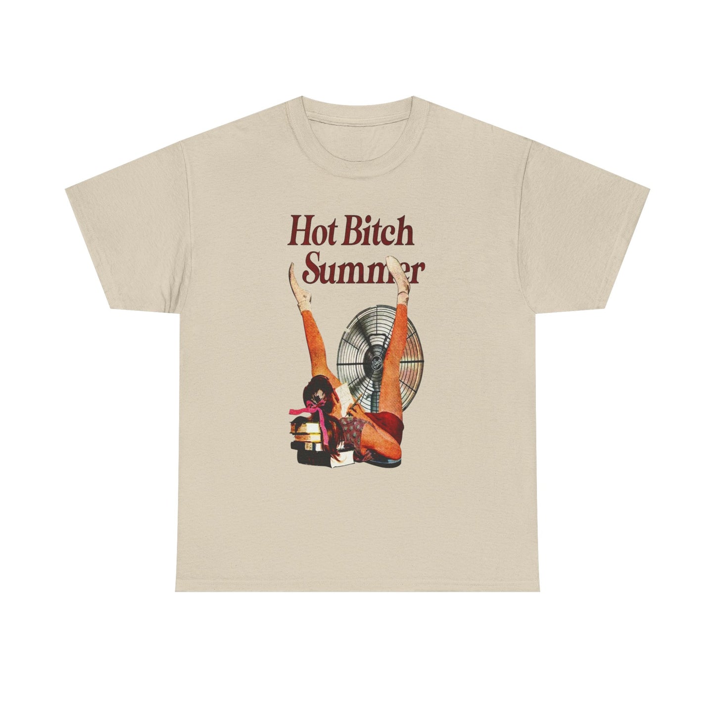 Hot Bitch Summer Graphic T-Shirt Womens Comfy Cotton Tee NEW